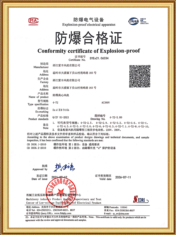 Zhejiang Zifeng Fan Co., Ltd.